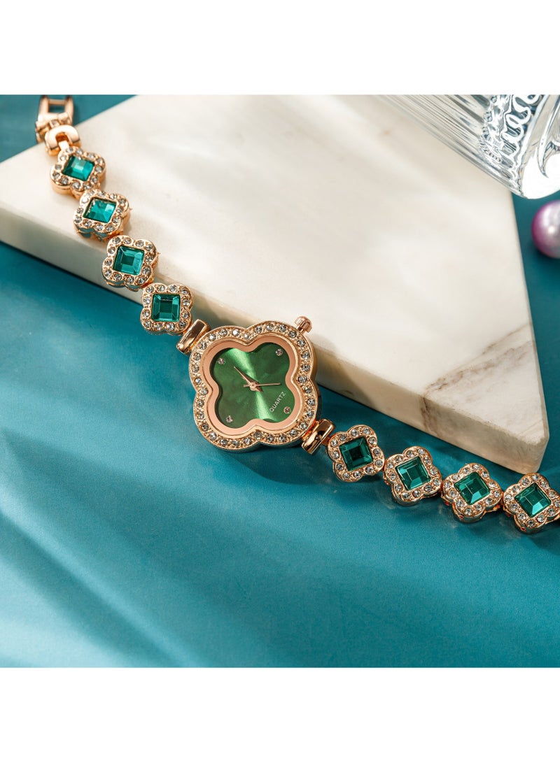 JOOLI Women Lady Wrist Watch Office Look Wedding Gift Fashion Style Popular Clover Classic Elegant Jewelry - Image 4