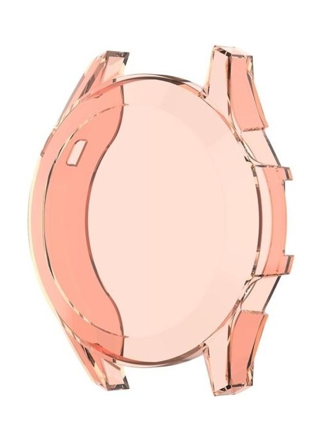 NIBEMINENT Full Coverage Protective Case With Screen For Huawei Watch GT2 46mm Transparent Pink - Image 4