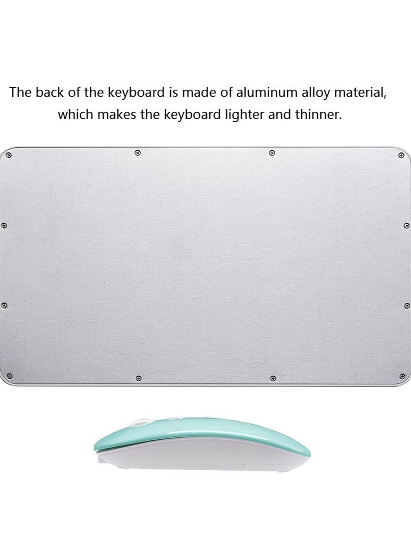 Rechargeable Bluetooth Keyboard and Mouse Combo Ultra-Slim Portable Compact Wireless Mouse Keyboard Set for Android Windows Tablet Cell Phone iPhone iPad Pro Air Mini - Image 5