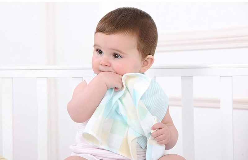 Silky Touch Double Layer Face TowelRumalHandkerchiefHankey Small Soft Size Super Absorbent for Womens Kids Newborns Baby Set of 24 25 25 cm 10 10 inch - Image 3