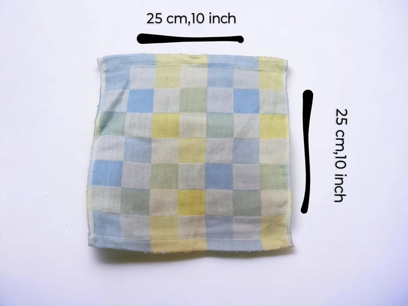 Silky Touch Double Layer Face TowelRumalHandkerchiefHankey Small Soft Size Super Absorbent for Womens Kids Newborns Baby Set of 24 25 25 cm 10 10 inch - Image 5