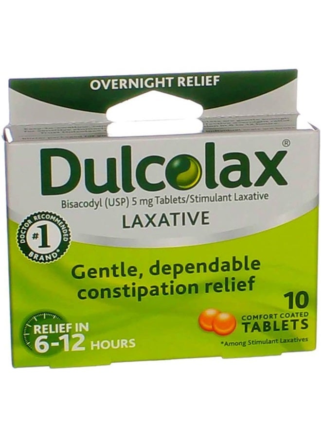 DULCOLAX Laxative Tablets - 10 ct, Pack of 2 - Image 1