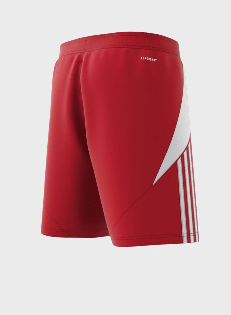 adidas شورت كرة قدم تيرو  رجالي أحمر