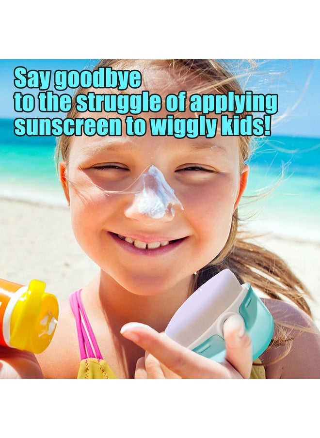 PalkSky Sunscreen Applicator For Kids, 2 Pack Sunblock Buddy Brush Set With Protective Caps, Sun Lotion Applicator Sun Cream Brush  - Image 4