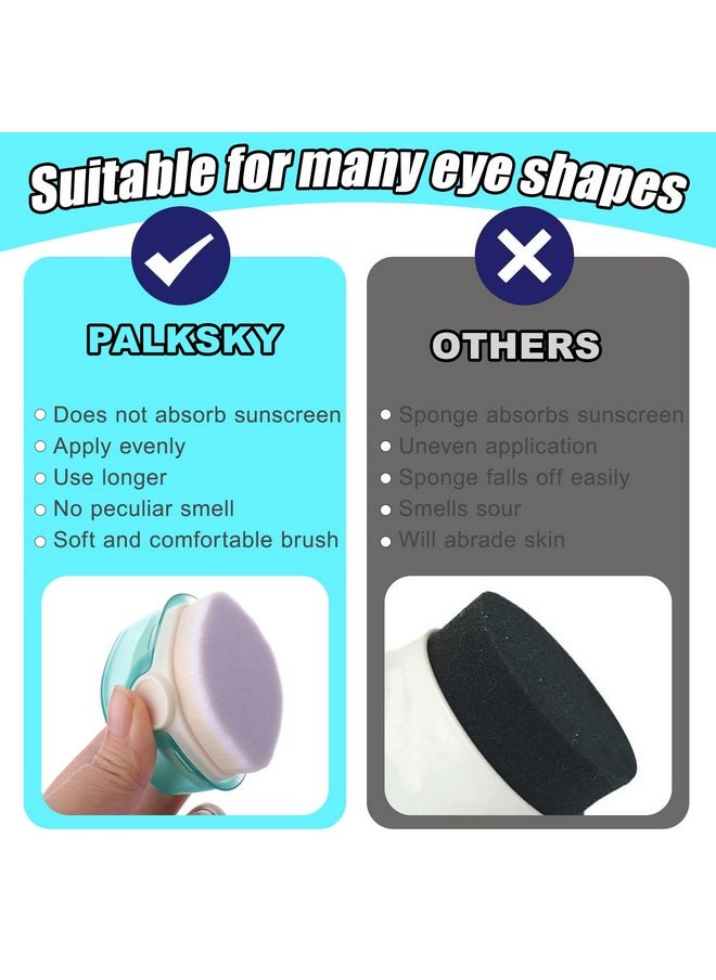 PalkSky Sunscreen Applicator For Kids, 2 Pack Sunblock Buddy Brush Set With Protective Caps, Sun Lotion Applicator Sun Cream Brush  - Image 3