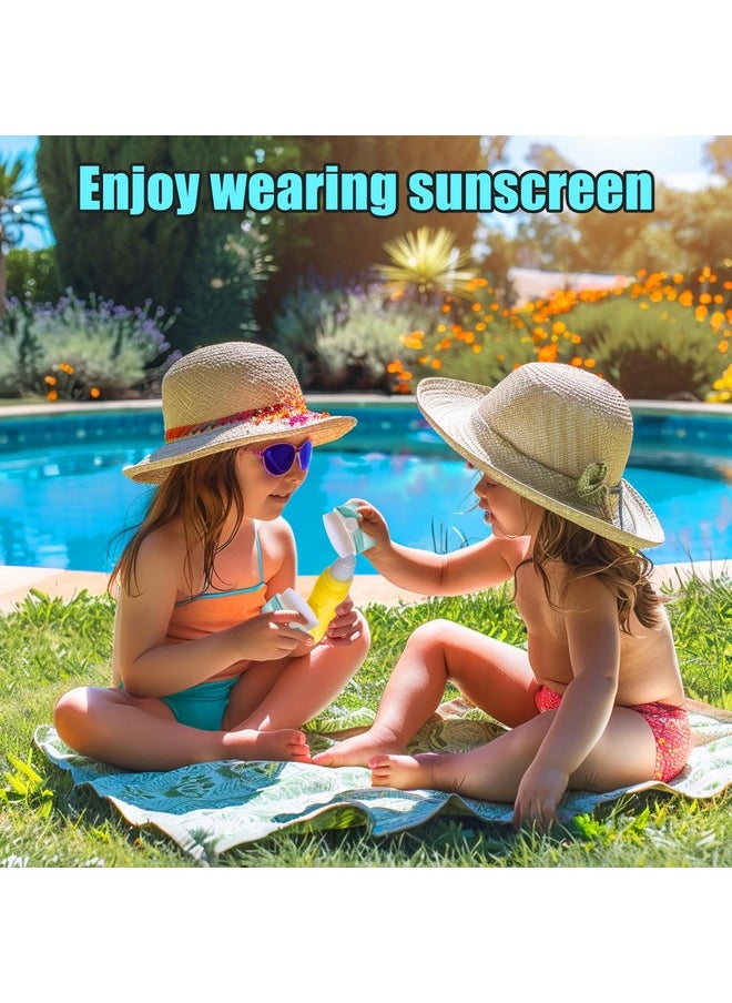 PalkSky Sunscreen Applicator For Kids, 2 Pack Sunblock Buddy Brush Set With Protective Caps, Sun Lotion Applicator Sun Cream Brush  - Image 5