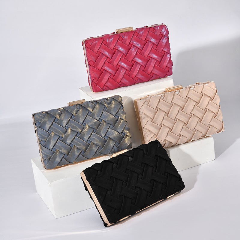 New Woven Joker Handbag High-End Dinner Bag Small Handbag Banquet Ladies Hand Bag - Image 2