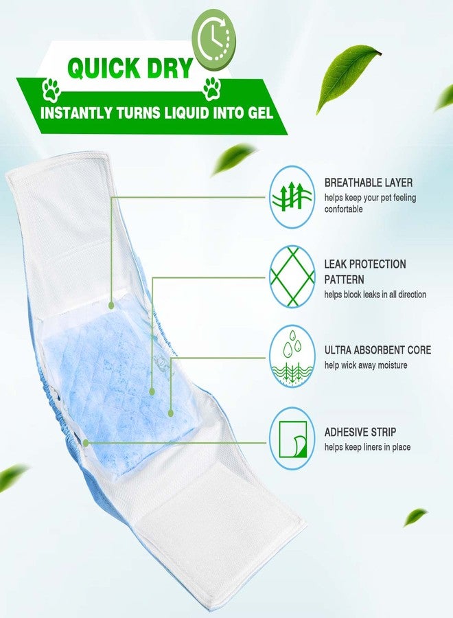 JOCCIK Dog Diaper Liners 100ct Super Soft and Absorbent Dog Diaper Booster Pads for Male Dog Belly Bands or Female Dog Diapers(X-Large, 100pcs) - Image 3