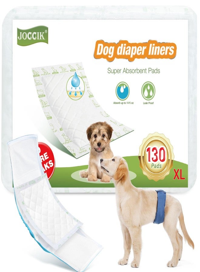 JOCCIK Dog Diaper Liners 100ct Super Soft and Absorbent Dog Diaper Booster Pads for Male Dog Belly Bands or Female Dog Diapers(X-Large, 100pcs) - Image 1