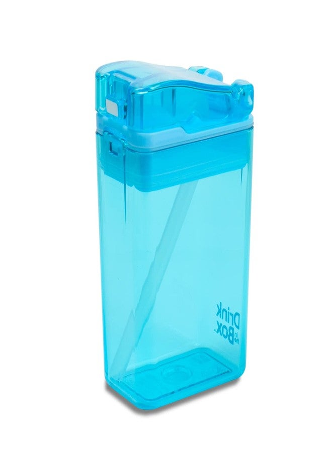 Precidio Design Drink in the Box Eco-Friendly Reusable Drink and Juice Box Container, 8 ounce (Blue) - Image 1