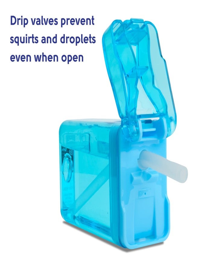 Precidio Design Drink in the Box Eco-Friendly Reusable Drink and Juice Box Container, 8 ounce (Blue) - Image 4