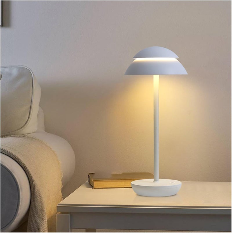 Mushroom Table Lamp, Indirect Lighting, Stylish LED Light, Rechargeable, Battery, Desk Light, Reading Light, 3 Color Modes, Stepless Dimming, Tabletop Light, Creating Atmosphere, Night Light, Nursing Light, Bedside Table, Pillowside Light, Decoration - Image 2