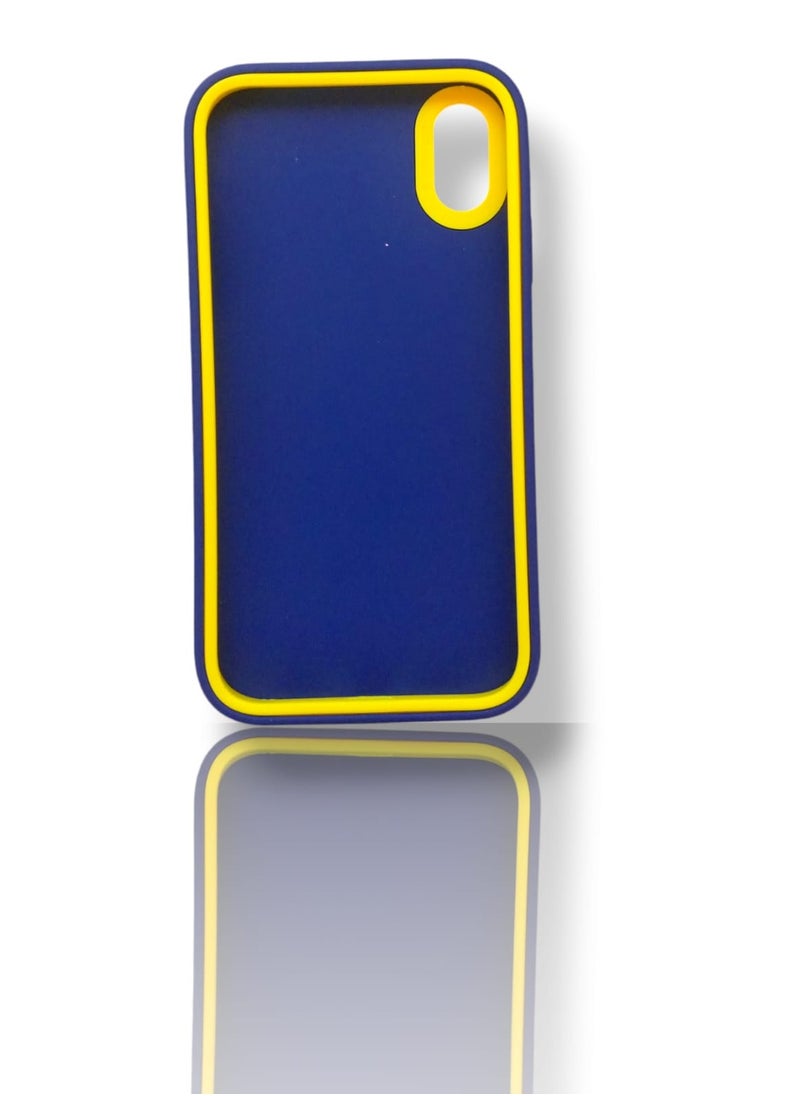Generic - Back protection cover made of plastic for Apple iPhone X/XS with a frame inside to protect the phone - Blue - Image 1
