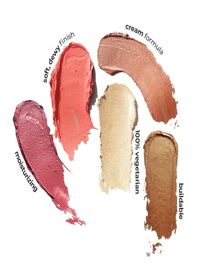 روبيز أورجانيك باليت أحمر خدود كريمي وبرونزر ثنائي من روبيز أورجانيكس - أحمر خدود لمكياج الوجه، خفيف الوزن، يمنحكِ إشراقة مثالية تدوم طوال اليوم، مناسب لجميع أنواع البشرة، طبيعي وخالٍ من البارابين (تان + برونزي) 9 غرام - Image 3