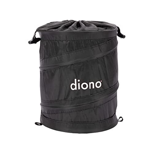 Diono Popup Trash Bin Collapsible Car Trash Can Portable Small Leak Proof Perfect For Keeping Car Clean Black - Image 1