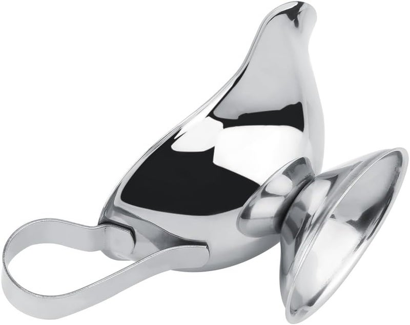 3oz Stainless Steel Gravy Boat, Leak Proof Duck Mouth Gravy Server with Ergonomic Handle, Professional Seasoning Container for Restaurant Kitchen and Home Dining (3 ounces) - Image 5