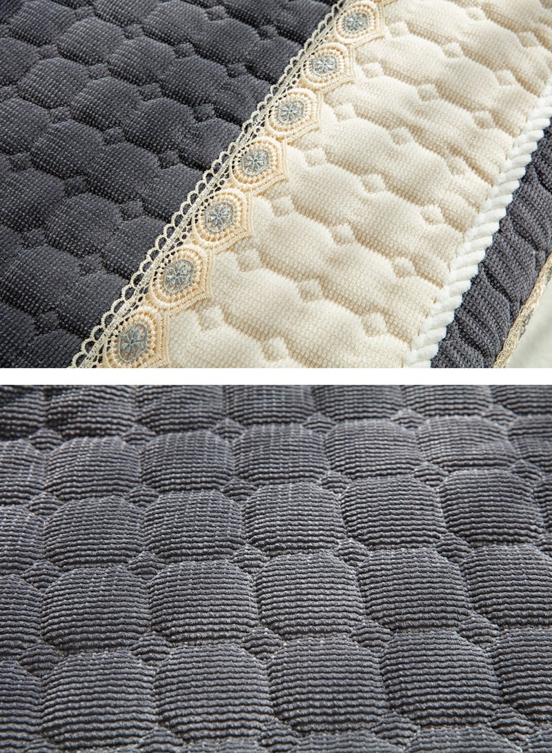 Sharpdo Sofa Slipcover Sofa Cover 4 Seater Four Seasons Corduroy Sofa Seat Cushion Thick Sofa Protector Anti-slip 110*240CM - Image 5