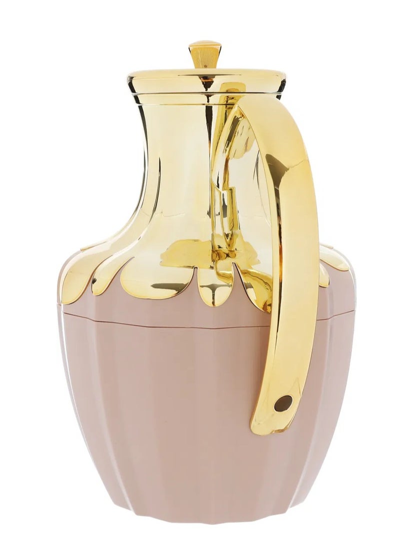 Alsaif Gallery Everest Shaden Thermos, 1 liter, thermal glass inner shell, plastic outer shell - dark beige - Image 4