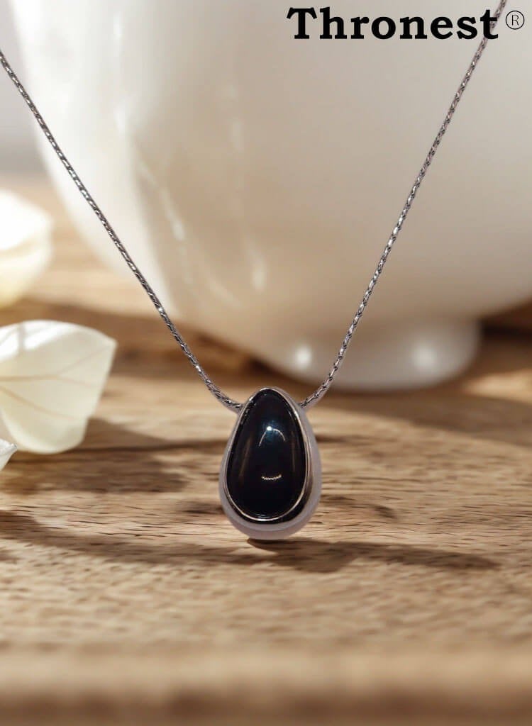 عرش قلادة قلادة أنيقة من الفضة الإسترليني من الفضة الإسترلينية الأنيقة، قلادات نسائية، مجوهرات فاخرة من الزركونيا المكعبة لحفلات الزفاف والحفلات والملابس اليومية! - Image 3