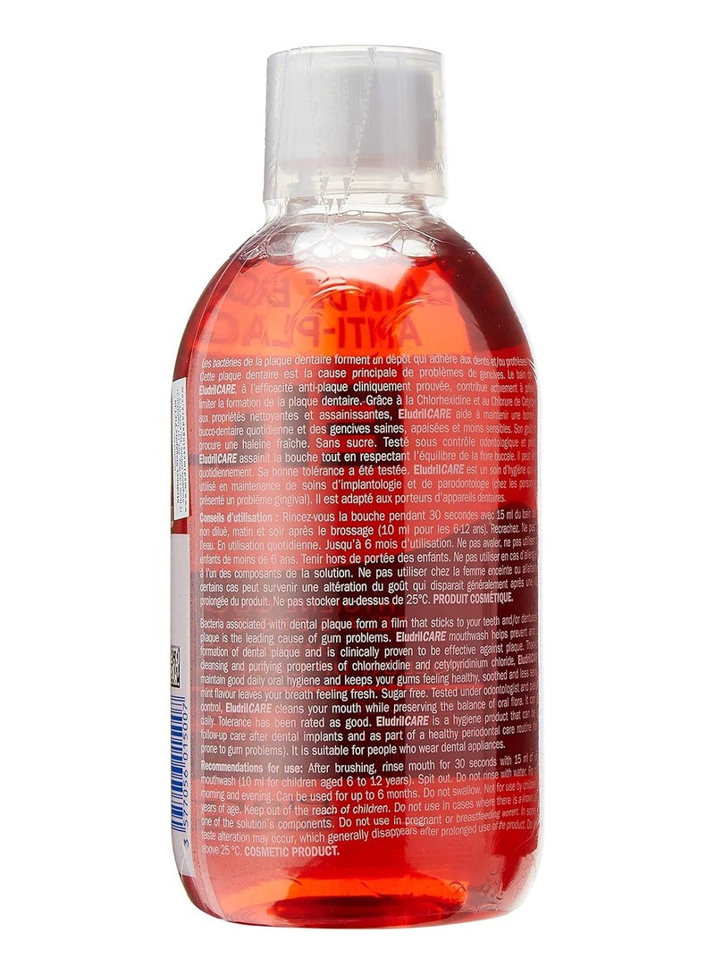 Eludril Care Anti-Plaque Mouthwash 500ml - Image 3