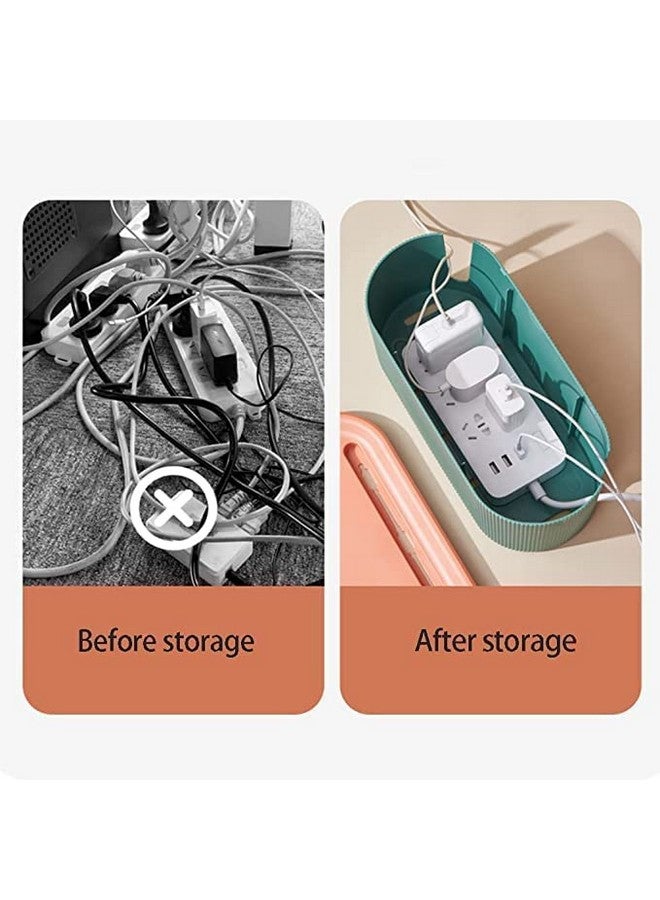 HouseWarming Cable Management Box for Desk/Table, Cords Hider & Surge Protector, TV/Gadget Wires Organizer Tray for Desktop Table, Wire/Cord Management for Home/Office/Desk/Desktop - Image 5