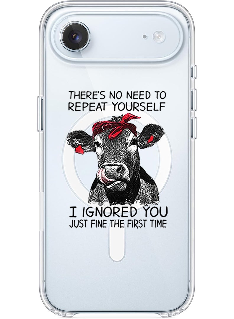 Theodor Magnetic Case for Apple iPhone 17 Air Compatible with MagSafe Wireless Charging, Shockproof Phone Bumper Cover - there is no ned to repeat yourself - Image 1