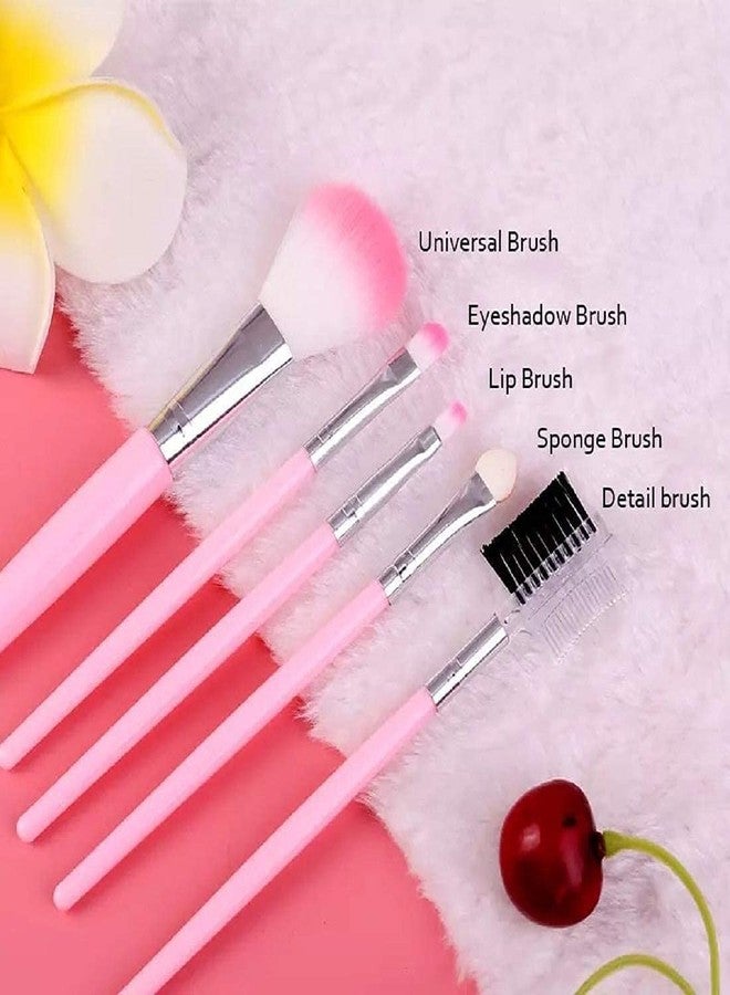 VishBin Makeup Brush Set, Mini Make Up Brushes for Foundation, Powder, Blush Eyeshadow,Eyelash and Concealer, 8PCS makeup brushes set professional for Cosmetics With Makeup - Image 3