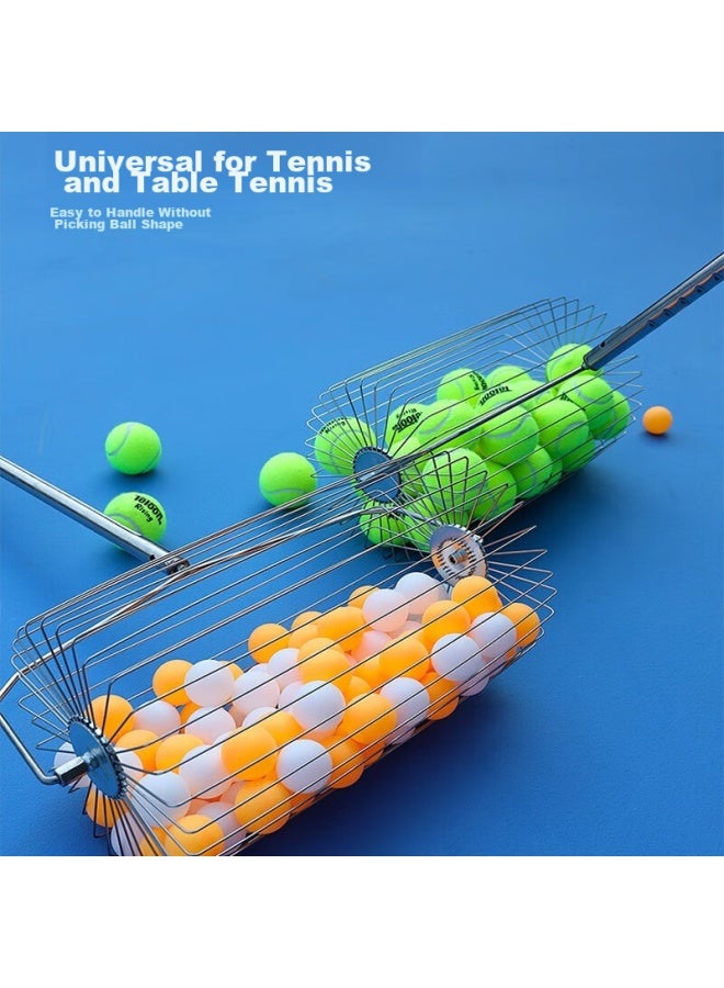 Teloon Tennis Ball Retriever, Adjustable Height, Portable, Ping Pong Ball Collector, Ball Pusher, T115-55 - Image 3