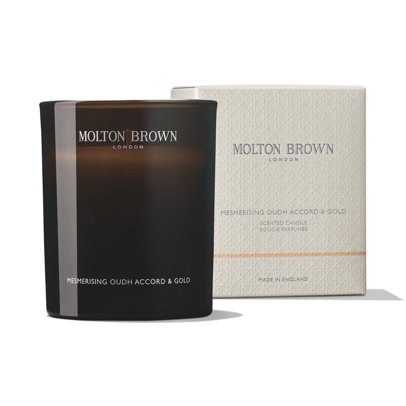 MOLTON BROWN Mesmerising Oudh Accord & Gold Signature Candle 190g - Image 1