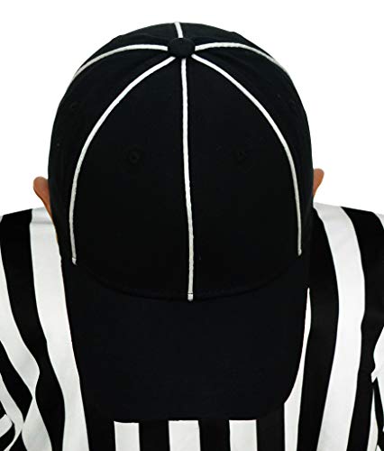 Mato & Hash Official Referee Hats | Structured Adjustable Hats for Umpires,Referees,and Officials - Adjustable Black/White CA2099 L/XL - Image 5