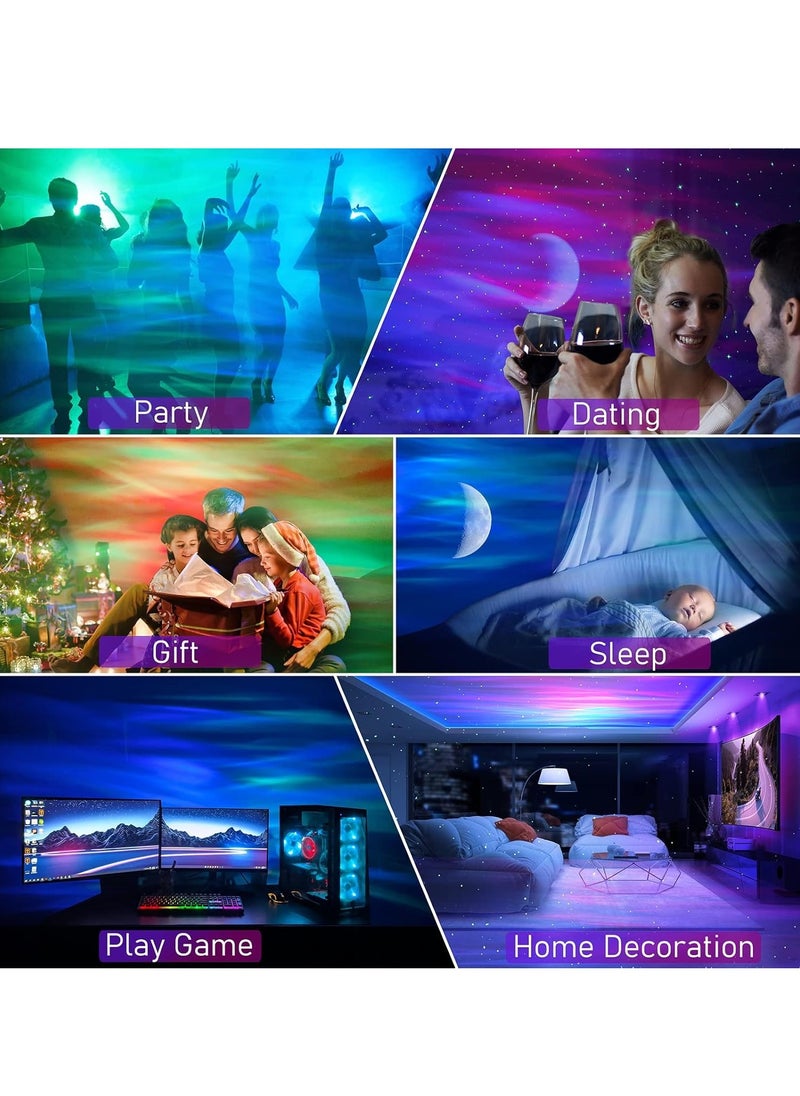 Generic - NEW Galaxy Aurora Projector – 3-in-1 LED Northern Lights Star Projector with Bluetooth Speaker and White Noise - Image 1