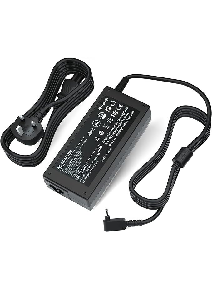 Terabyte شاحن محول لابتوب 45 واط لأيسر كروم بوك 11 13 14 15 R11 R13 R14 CB3 CB5 CB3-532 CB3-431 C720 CB3-431 PA-1450-26 A13-045N2A أسباير 3 A315-23 A315-35 A314-22 سلك طاقة (3.0 مم * 1.1 مم) - Image 1