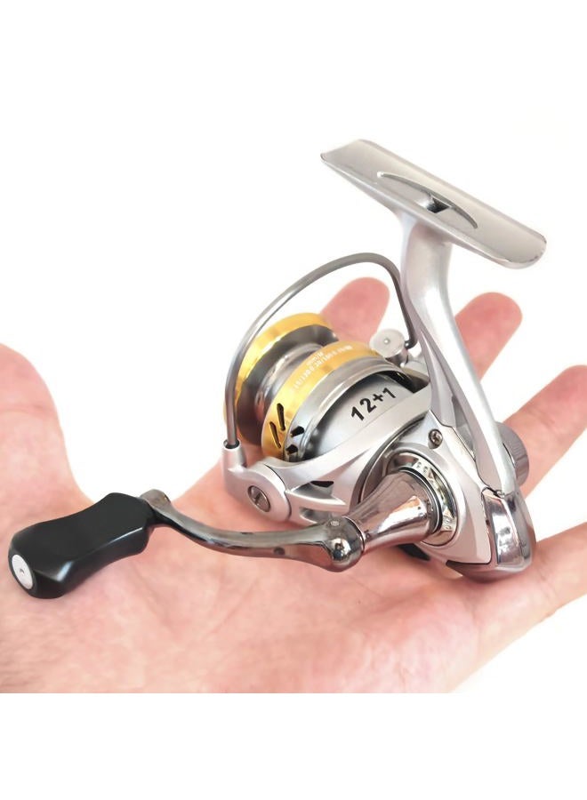 EMMRAGNO Compact Small Spinning Reels, Size 800 is Perfect for Ice Fishing and Freshwater Fishing, Up to 18.8 Max Drag, 5.2:1 Gear Ratio, Ultra Smooth Powerful, CNC Aluminum Spool, 12+1 BB Light Weight - Image 2
