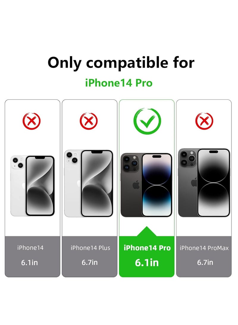DUSALA Case Compatible with Iphone 14 Pro Case with Camera Protection, TPU Silicone Crystal Clear Soft Cover Flexible Transparent Shockproof Case Cover For Iphone 14 Pro 5G - Image 2