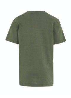 Calvin Klein Jeans Calvin Klein Jeans Kids, Boys' T-Shirt - Casual Tops - Cotton , Green  - Image 4