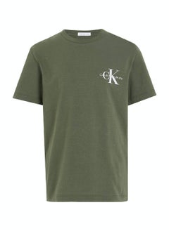 Calvin Klein Jeans Calvin Klein Jeans Kids, Boys' T-Shirt - Casual Tops - Cotton , Green  - Image 2