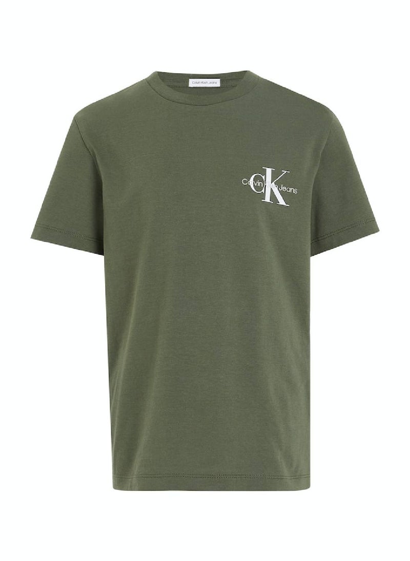 Calvin Klein Jeans Calvin Klein Jeans Kids, Boys' T-Shirt - Casual Tops - Cotton , Green  - Image 2