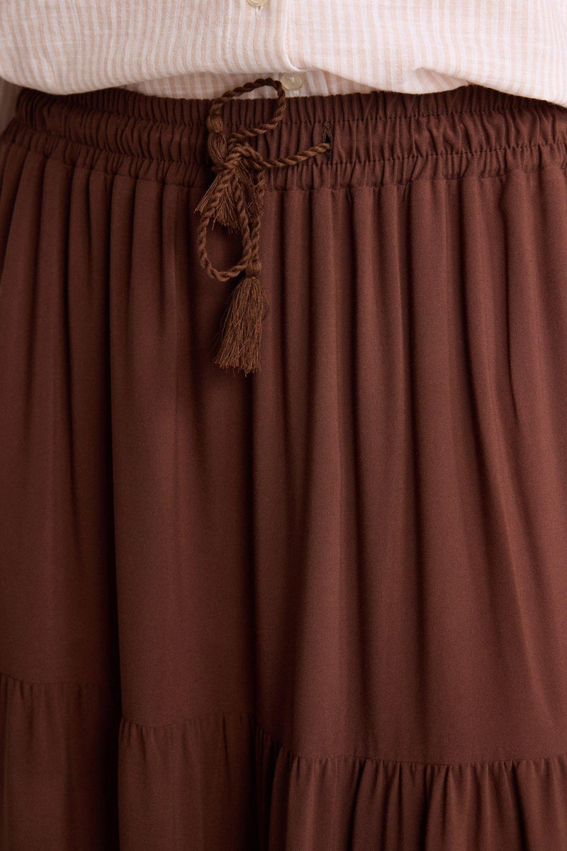 DeFacto Brown Woman Skirt Casual - Image 4