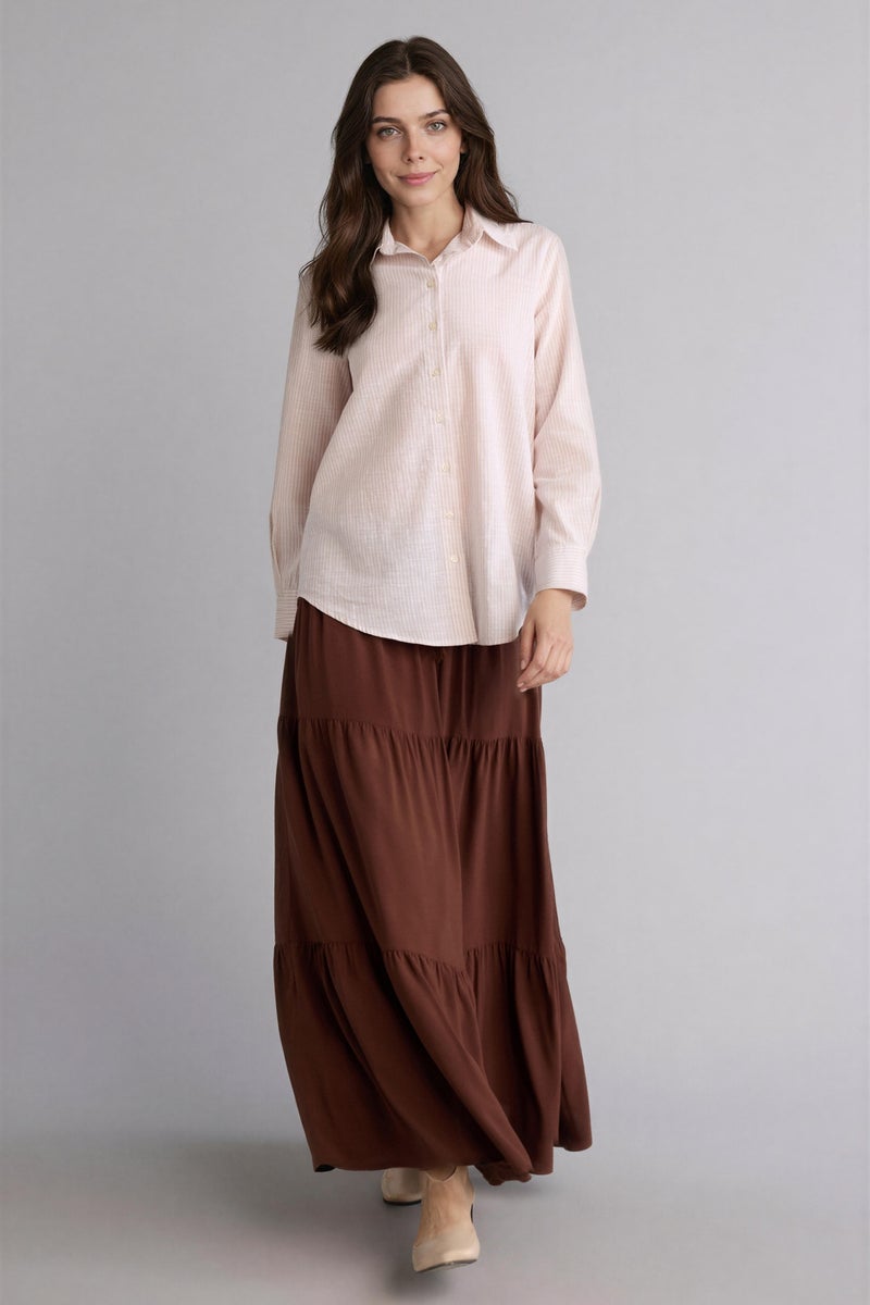 DeFacto Brown Woman Skirt Casual - Image 1