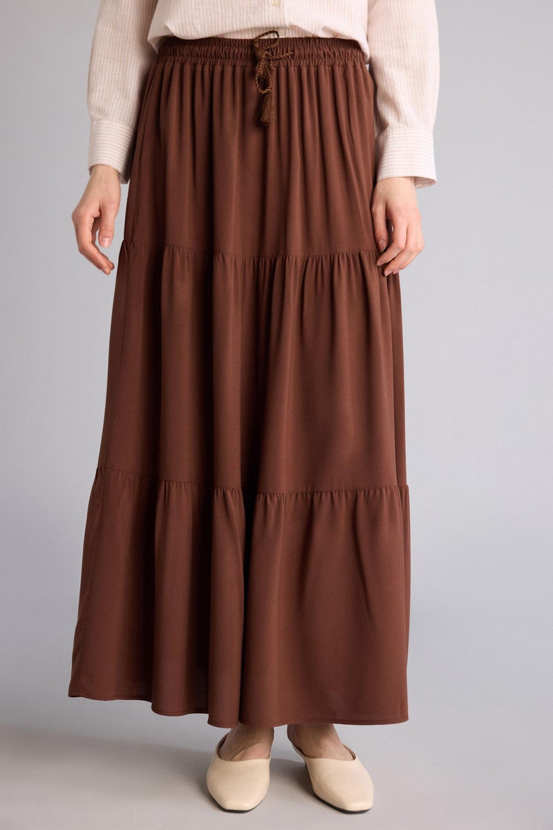 DeFacto Brown Woman Skirt Casual - Image 3