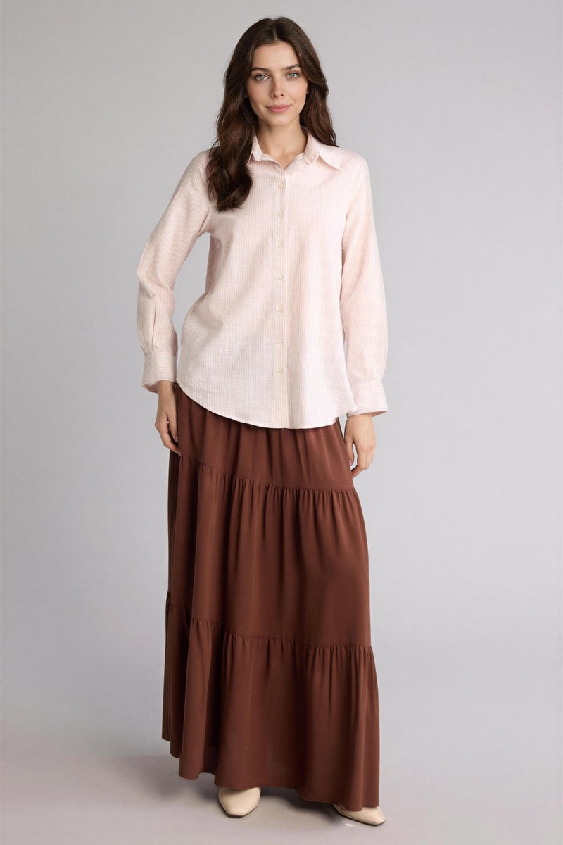 DeFacto Brown Woman Skirt Casual - Image 2