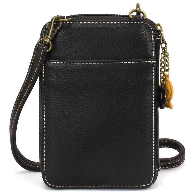 CHALA Wallet Crossbody Cell Phone Purse - Women Faux Leather Multicolor Handbag with Adjustable Strap - Gray Tabby Cat - black - Image 3