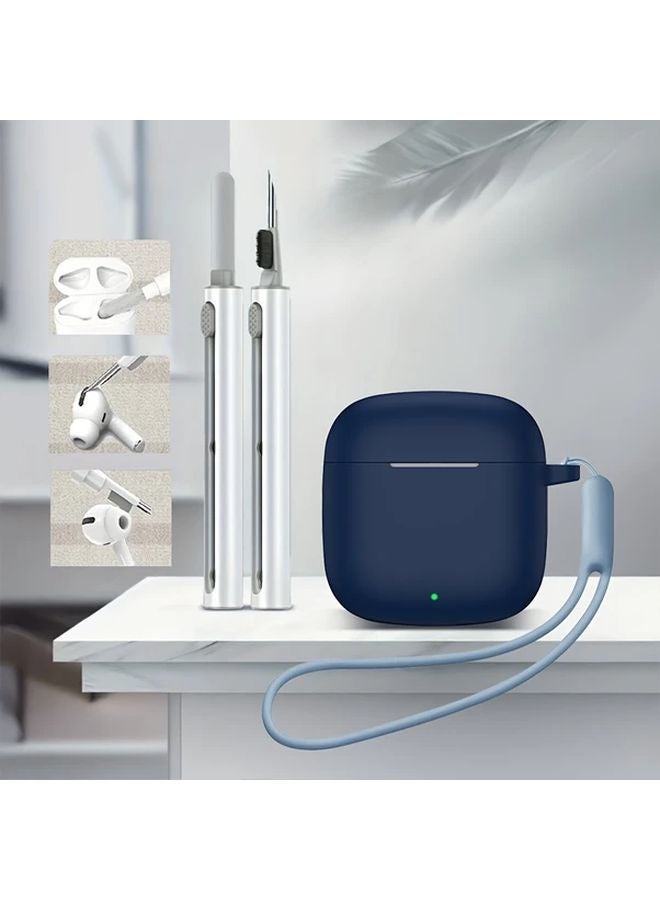 Pink Silicone Case Cover for Huawei Freebuds SE2 SE3 with Cleaning Pen Rope Hook - Image 2