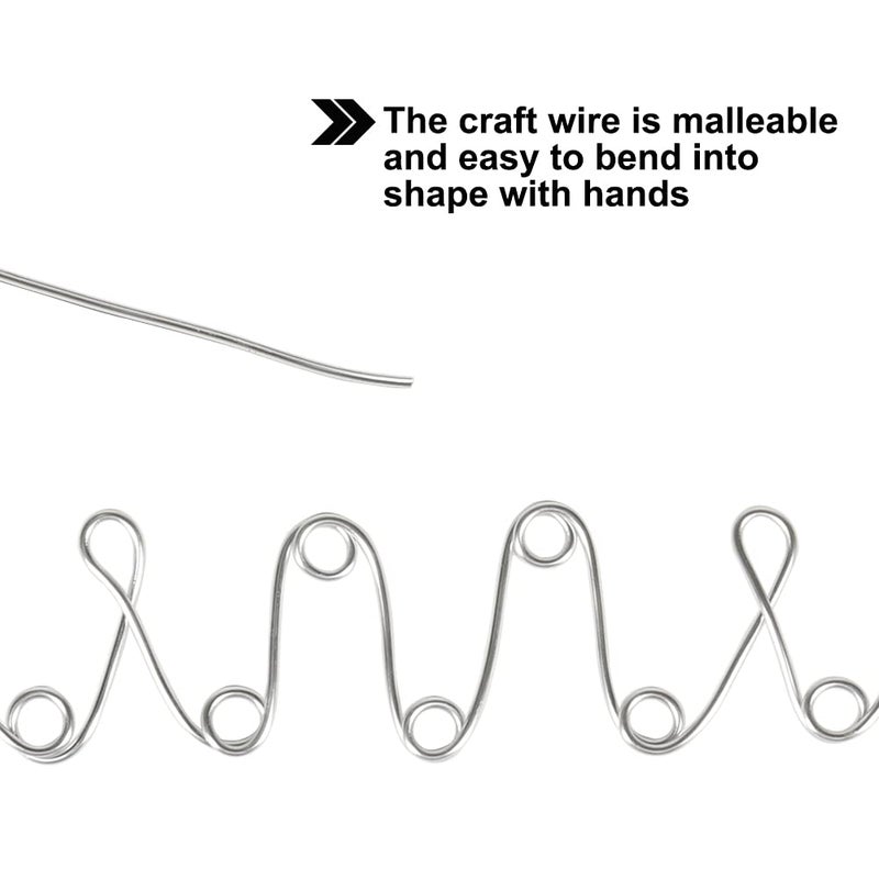 Tenn Well 12 Gauge Aluminum Wire, 100 Feet 2mm Bendable Metal Craft Wire for Sculpting, Armature, Jewelry Making, Floral Making, Doll Making, Modelling, Crafting, Bonsai Training - Image 2