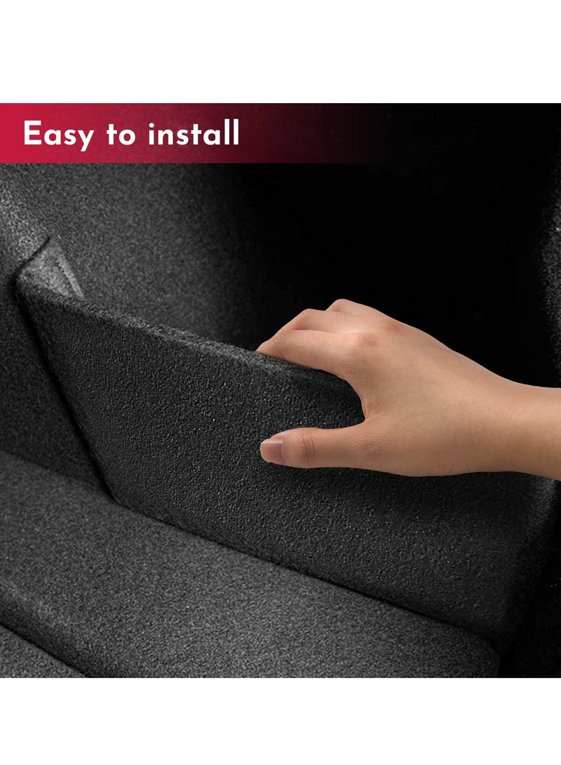 SOLARAE منظم صندوق السيارة الخلفي مع فاصل جانبي لملحقات تسلا موديل 3 2016-2022، حاوية تخزين مقسمة - Image 5