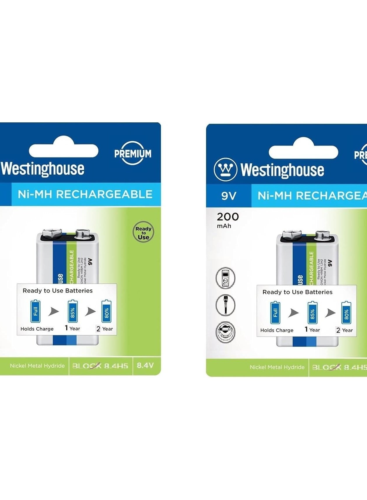 Westinghouse Westinghouse Rechargeable Battery 9v 200mAh 9 V Z2E4653F5CEF0388F9083Z