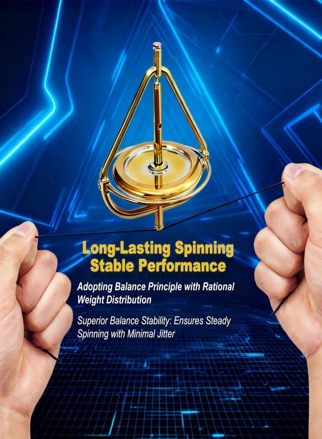 JOGEPEYO Gyroscope,Anti-Gravity Spinner Toys,Long-Lasting Spin,Physics Toys,Precision Gyroscope,Metal Anti-Gravity Spinning Top Balance Toy,Educational Gift, Premium Fidget Toy - Image 3