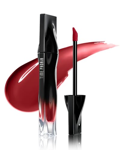TIMEPHORIA Stellar Dust Lip Stain 09 Enigma, Transfer-Proof & Smudge-Proof Lip Gloss, Deep Red Brown Tinted Glossy Finish, High-Pigment Vibrant, Hydrating Lightweight Long-Lasting Lip Makeup for Women - Image 1