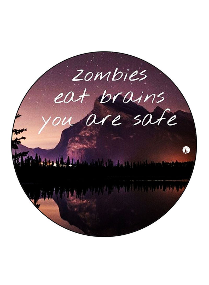 English Phrases Printed Mouse Pad  Multicolour