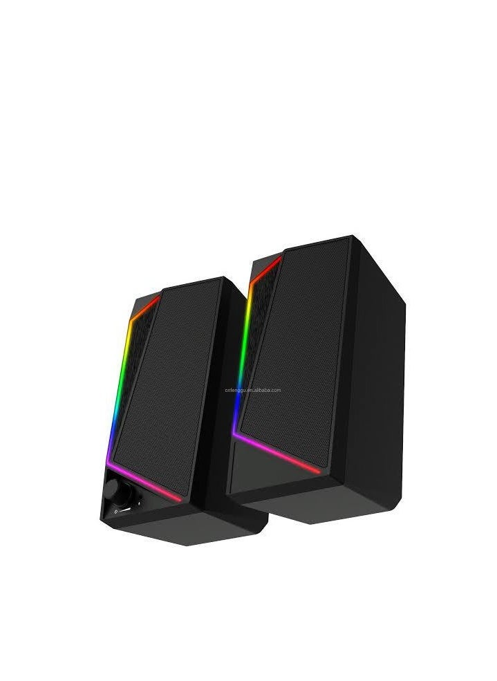 Gamma - GAMMA GT-319 Gaming RGB Usb pc speaker with lights - Image 1